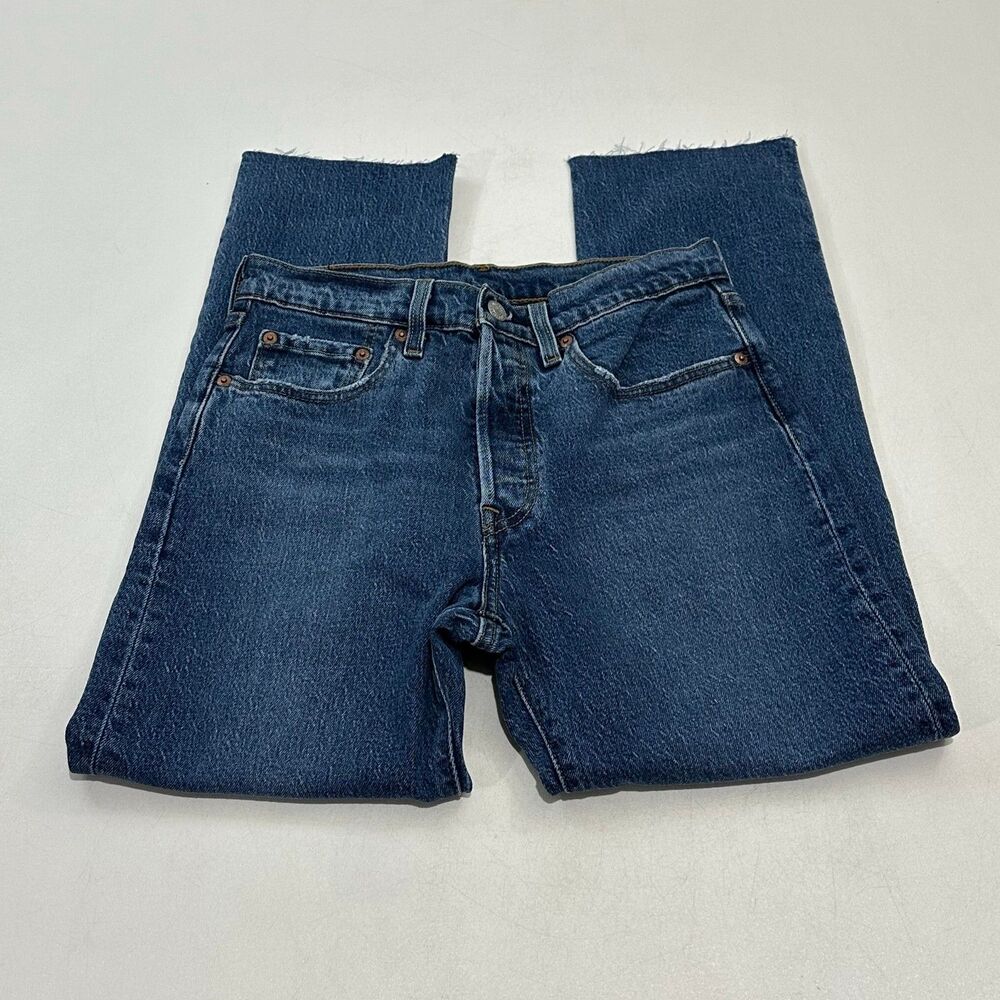 Levi Strauss & Co Jeans Blue Women's 501 W26 L26 Raw Hem, Size W26 L26